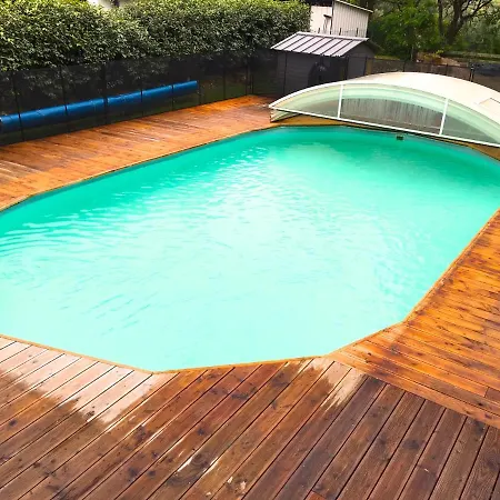Maison & 14 Pers Avec Piscine Privee Securisee * Sampzon